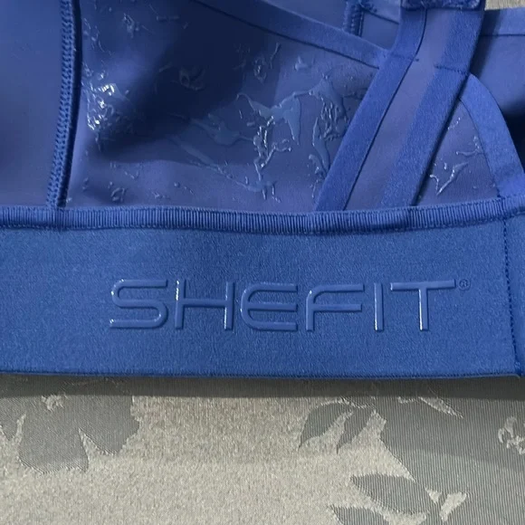 SHEFIT Sports Bra, size Small, color- royal blue - Picture 3 of 7